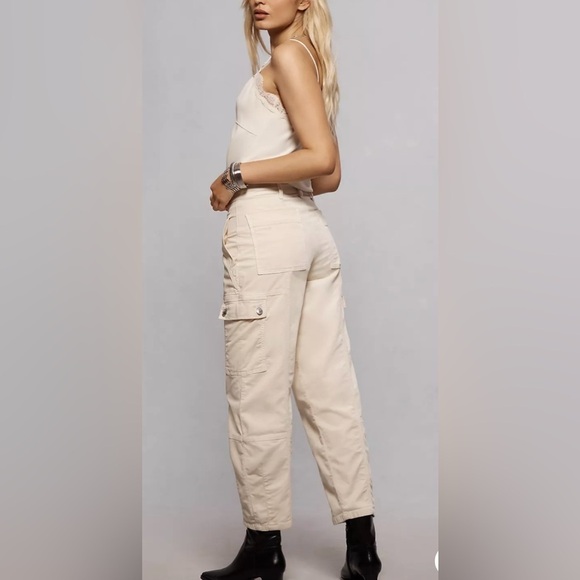 Anthropologie Ivory Carson Corduroy Utility Barrel Pant - Picture 5 of 5